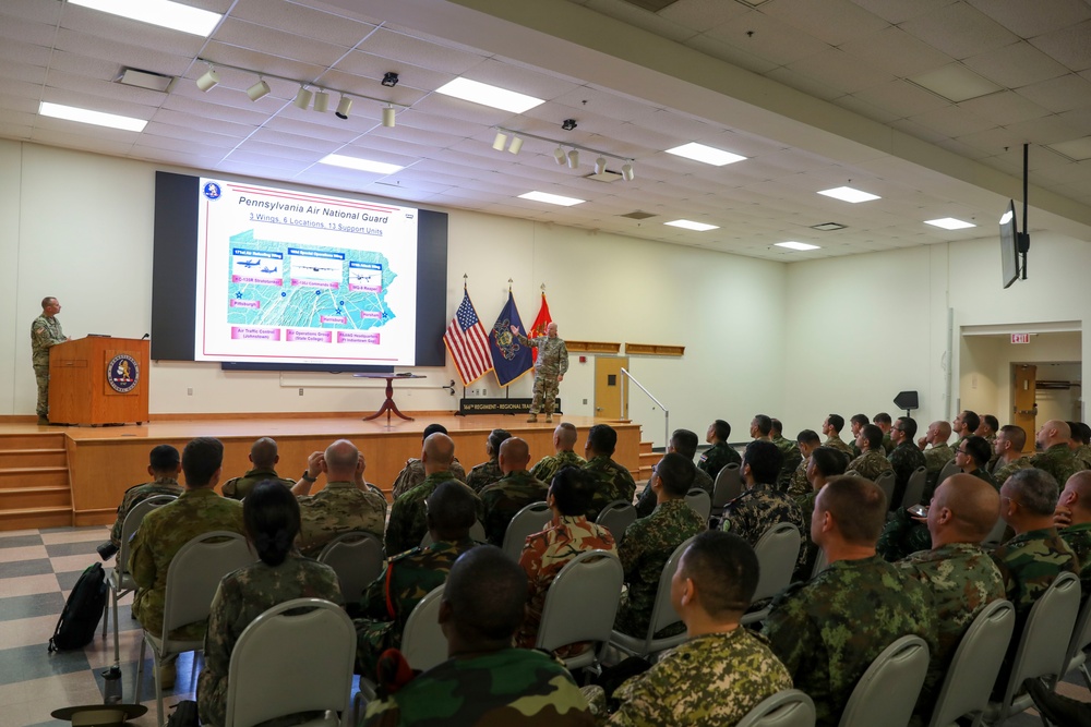 U.S. Army War College international fellows visit Fort Indiantown Gap