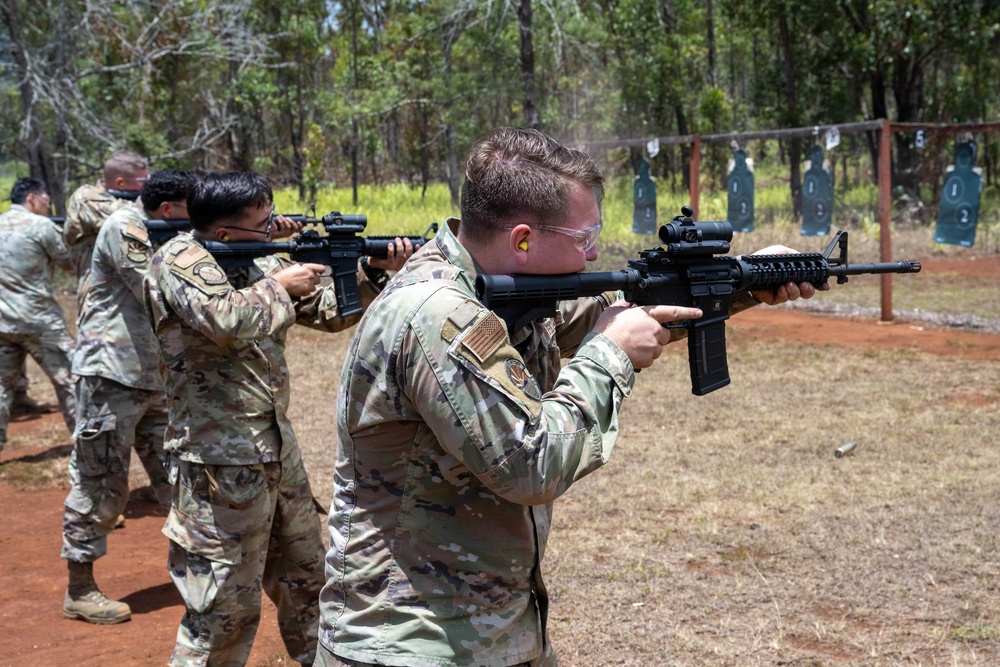 647 SFS qualify Airmen on M4 carbine rifles