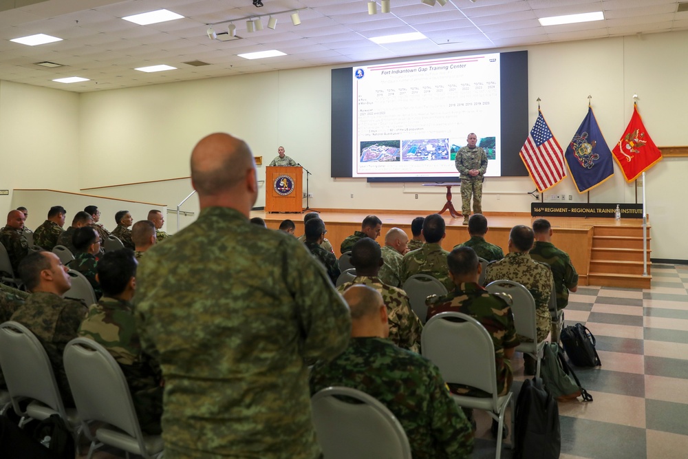 U.S. Army War College international fellows visit Fort Indiantown Gap