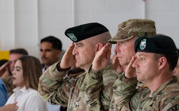 Col. Robert C. Snyder III takes command of Joint Task Force-Bravo during Change of Command ceremony