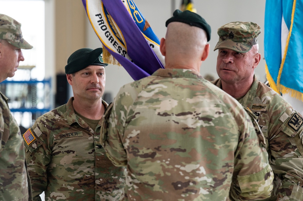 Col. Robert C. Snyder III takes command of Joint Task Force-Bravo during Change of Command ceremony