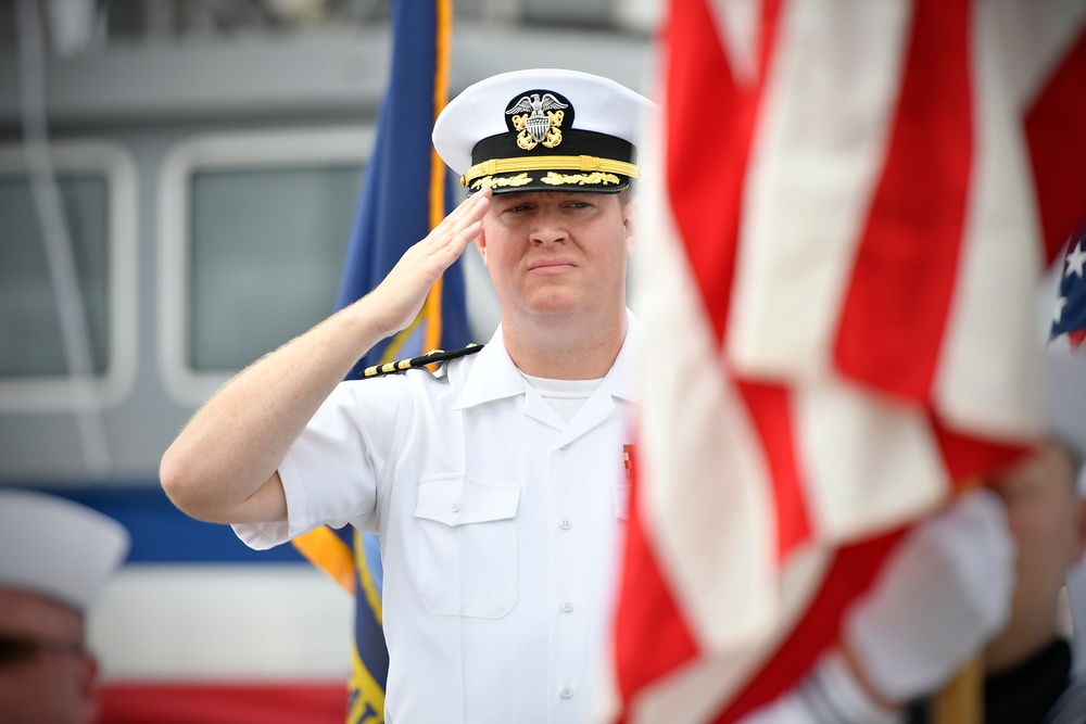 USV-1 welcomes new commanding officer onboard Port Hueneme