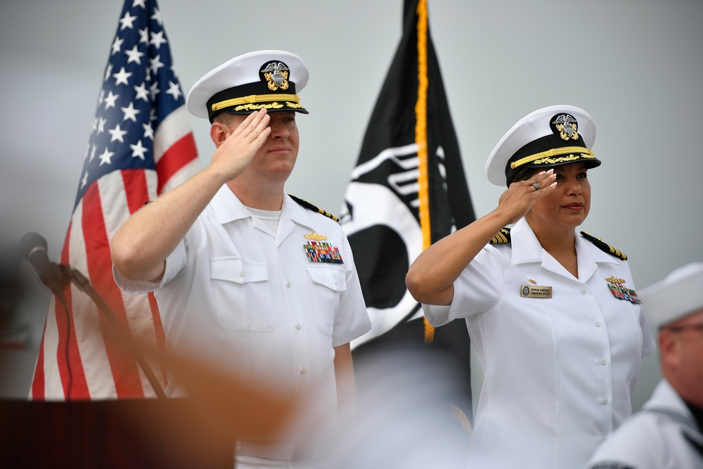 USV-1 welcomes new commanding officer onboard Port Hueneme