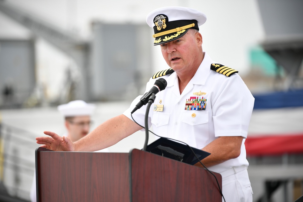 USV-1 welcomes new commanding officer onboard Port Hueneme