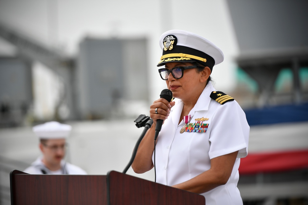 USV-1 welcomes new commanding officer onboard Port Hueneme