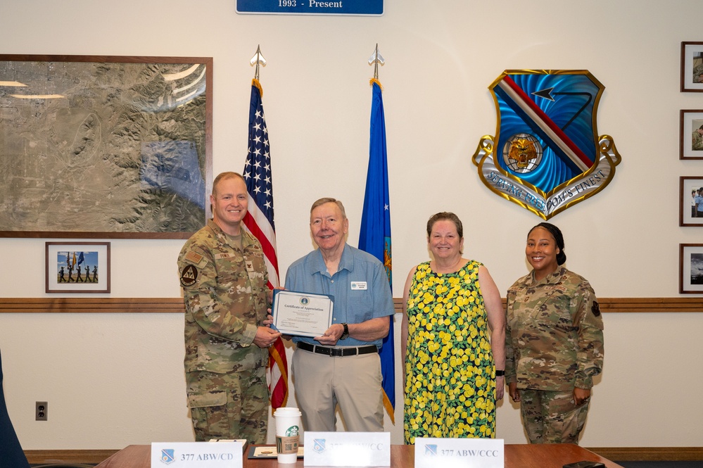 Kirtland Honors Retiree Volunteer of the Year