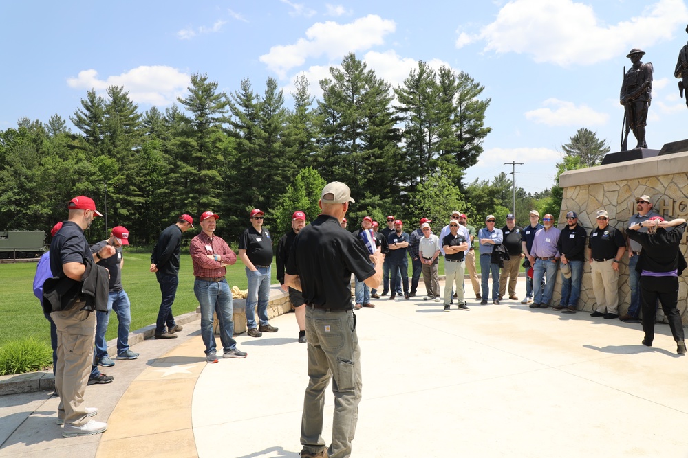 Visit to Fort McCoy’s Commemorative Area a major stop for Wisconsin ESGR’s 2025 Boss Lift