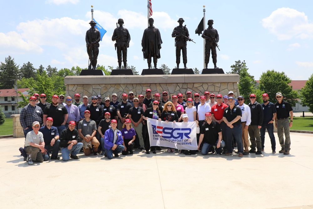 Visit to Fort McCoy’s Commemorative Area a major stop for Wisconsin ESGR’s 2025 Boss Lift