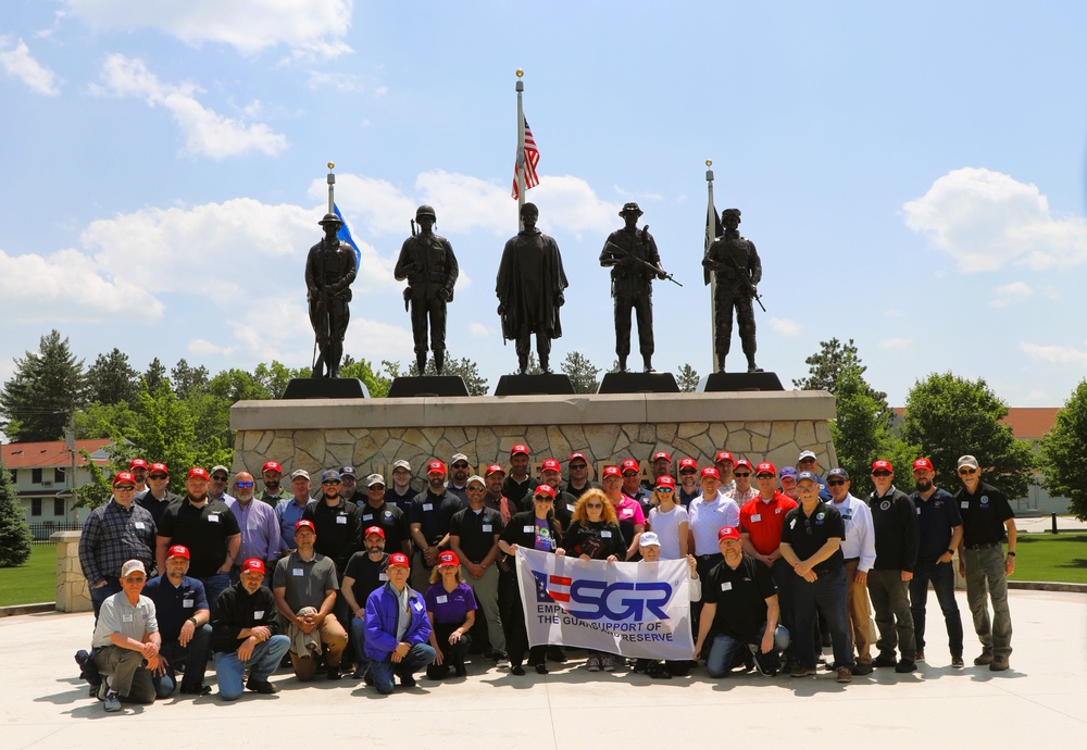 Visit to Fort McCoy’s Commemorative Area a major stop for Wisconsin ESGR’s 2025 Boss Lift