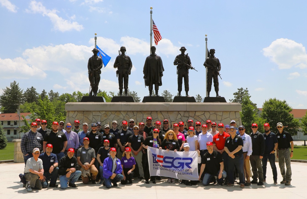 Visit to Fort McCoy’s Commemorative Area a major stop for Wisconsin ESGR’s 2025 Boss Lift