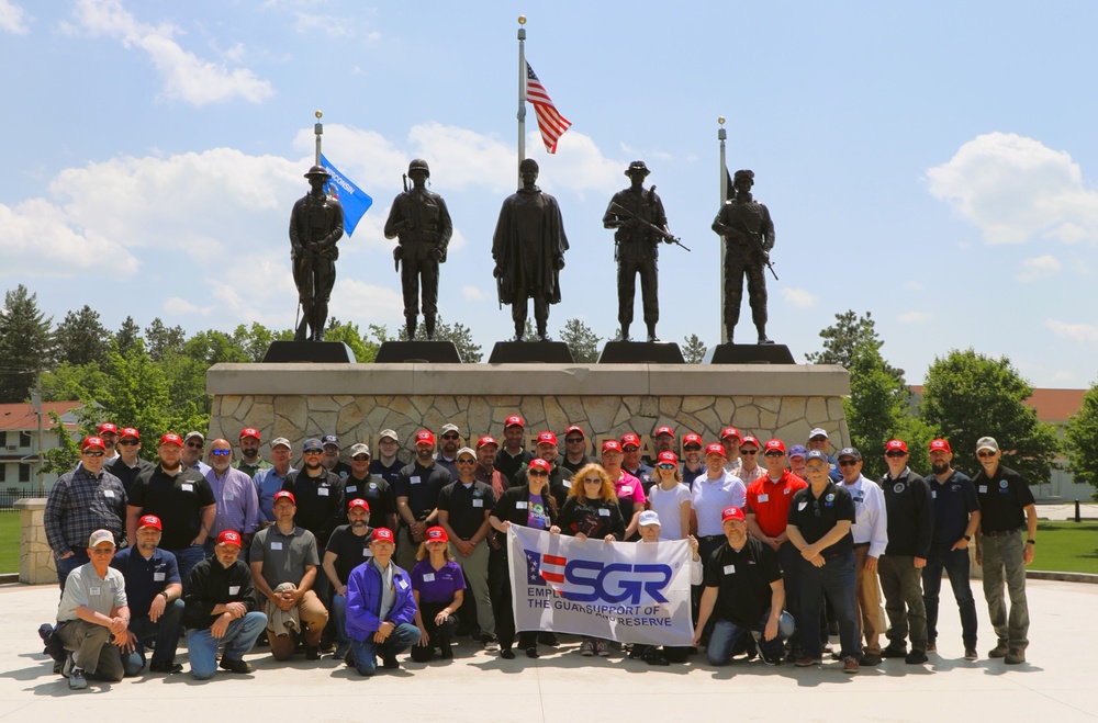 Visit to Fort McCoy’s Commemorative Area a major stop for Wisconsin ESGR’s 2025 Boss Lift