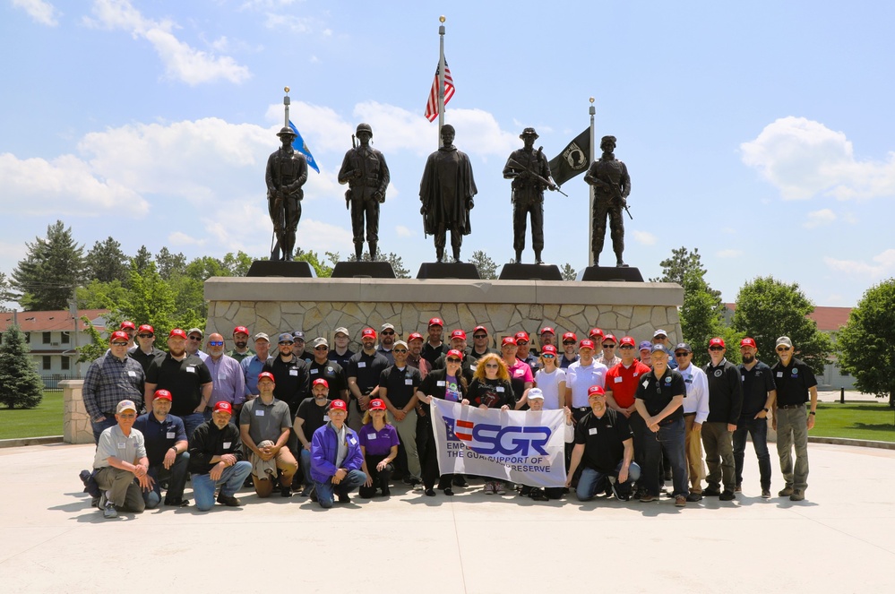 Visit to Fort McCoy’s Commemorative Area a major stop for Wisconsin ESGR’s 2025 Boss Lift
