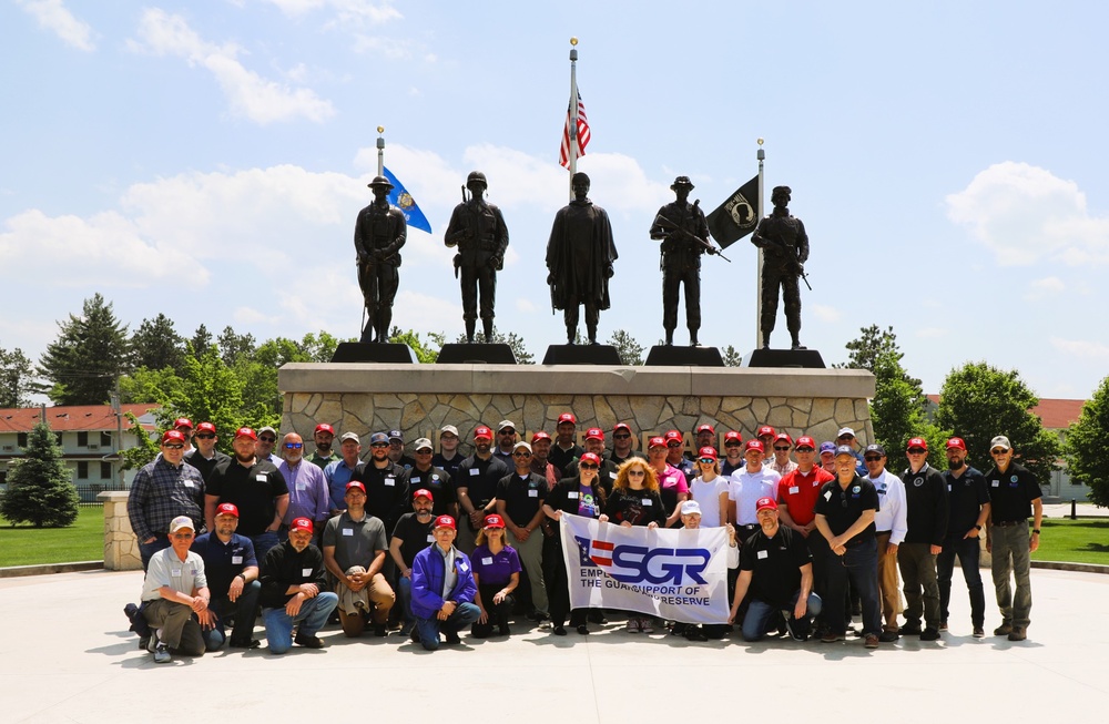Visit to Fort McCoy’s Commemorative Area a major stop for Wisconsin ESGR’s 2025 Boss Lift