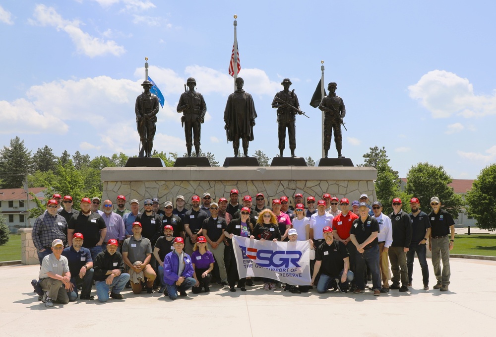 Visit to Fort McCoy’s Commemorative Area a major stop for Wisconsin ESGR’s 2025 Boss Lift