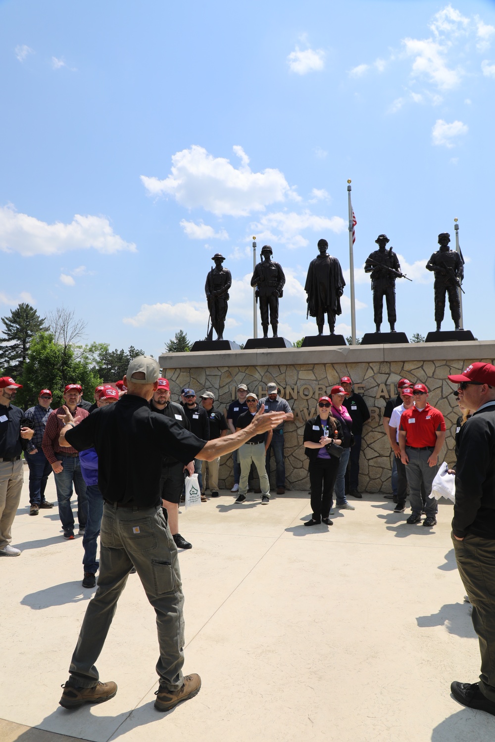 Visit to Fort McCoy’s Commemorative Area a major stop for Wisconsin ESGR’s 2025 Boss Lift