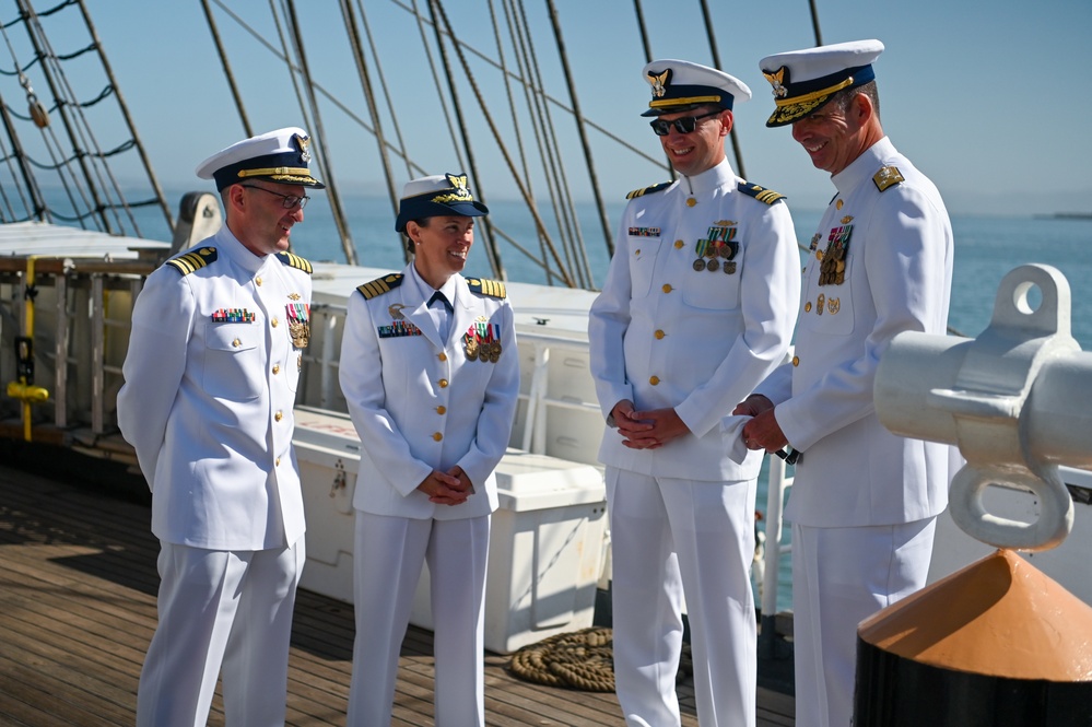 U.S. Coast Guard Cutter Eagle holds change of command ceremony