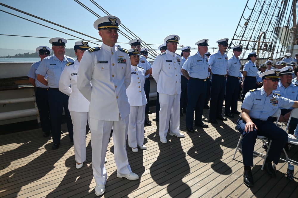 U.S. Coast Guard Cutter Eagle holds change of command ceremony