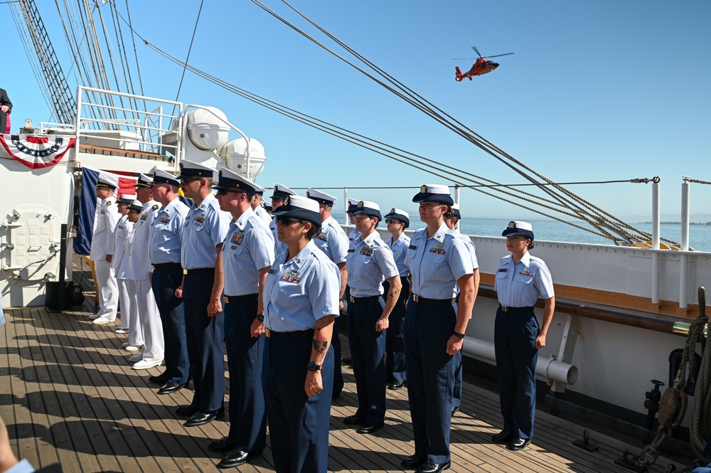 U.S. Coast Guard Cutter Eagle holds change of command ceremony