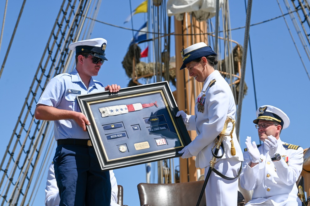 U.S. Coast Guard Cutter Eagle holds change of command ceremony