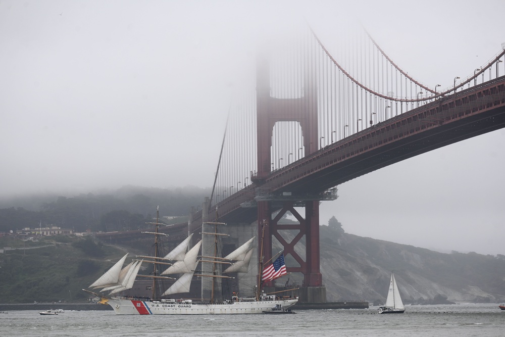 Coast Guard Cutter Barque Eagle arrives in San Francisco