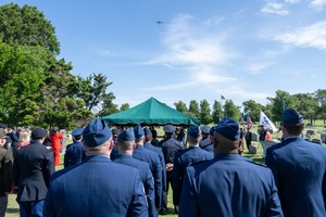 Father Michael Klos provides special words for Korean War KIA Pfc. Charles Dickman in Cashton, Wis., Service, Part I