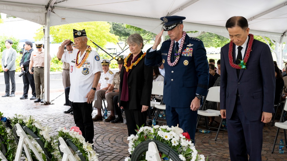 Military leaders honor veterans at 75th Korean War Memorial