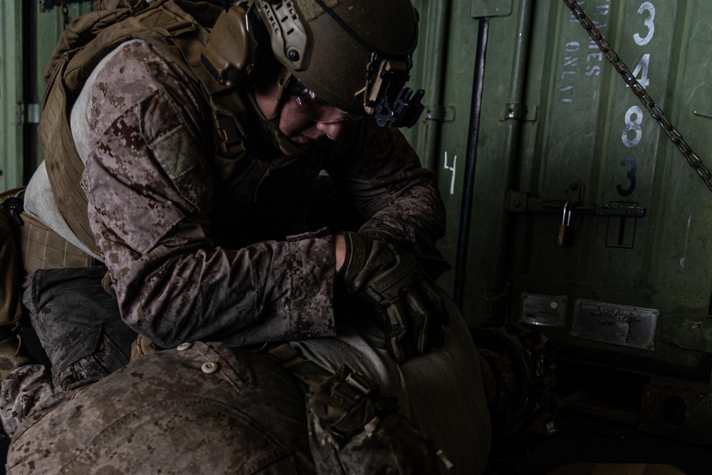 22nd MEU(SOC) | Kilo Co. TCCC aboard Iwo Jima During COMPTUEX