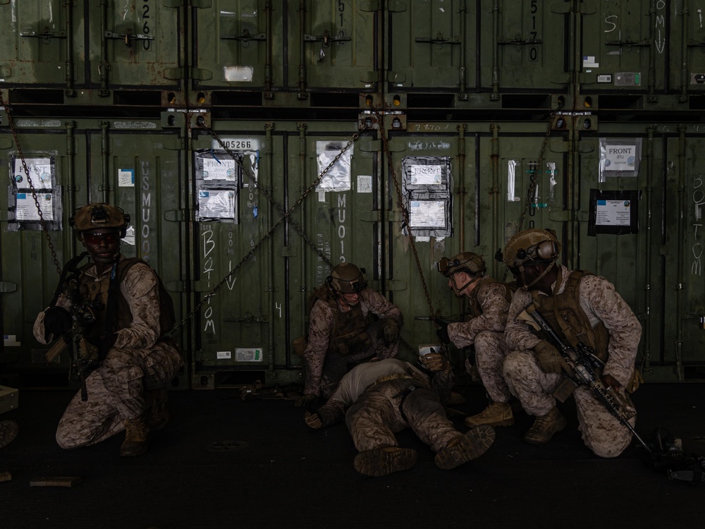 22nd MEU(SOC) | Kilo Co. TCCC aboard Iwo Jima During COMPTUEX