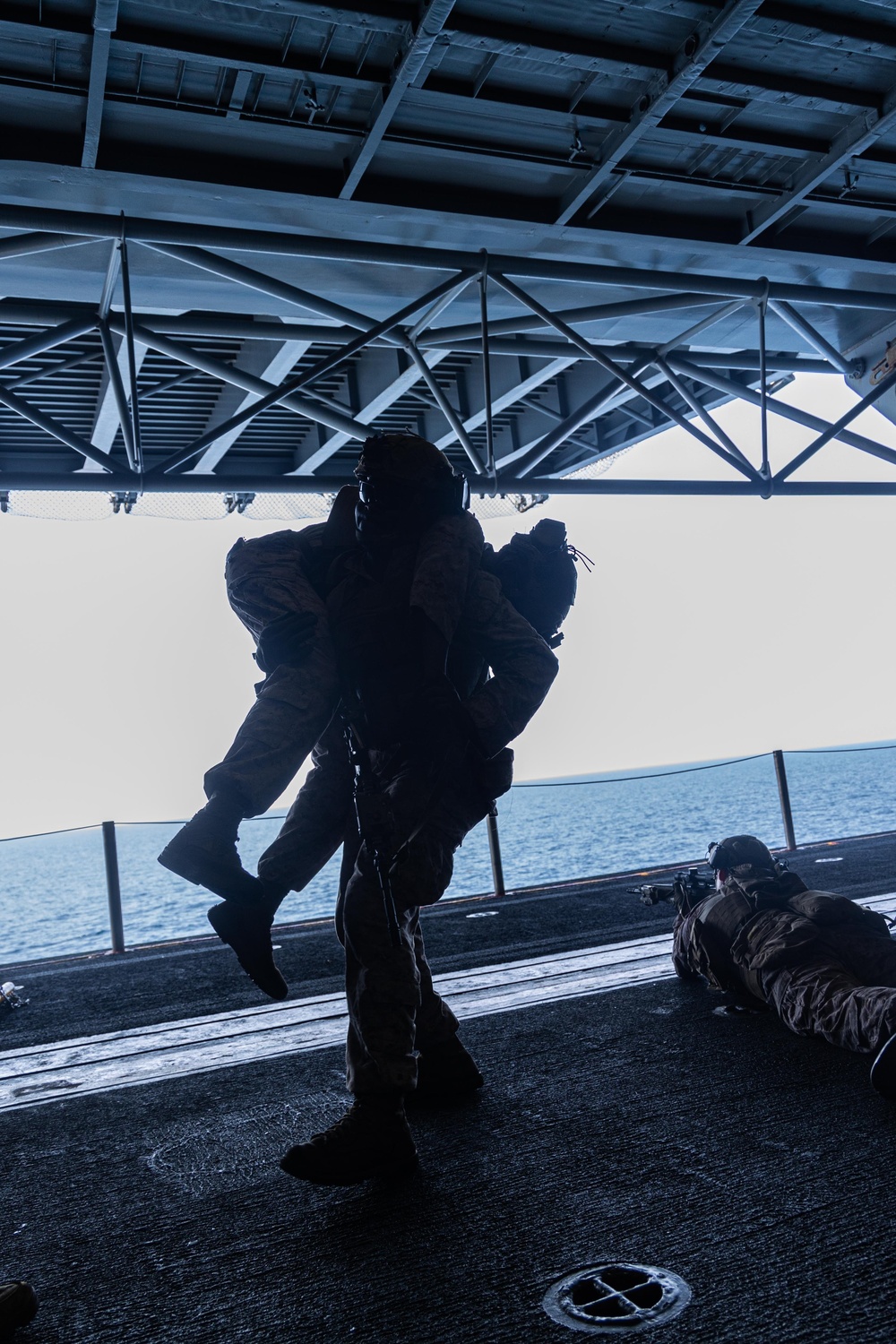 22nd MEU(SOC) | Kilo Co. TCCC aboard Iwo Jima During COMPTUEX