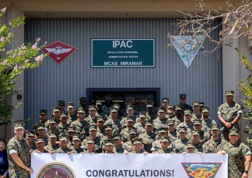 MCAS Miramar’s Commanding Officer and Sergeant Major recognize outstanding Marines and civilian personnel for their hard work