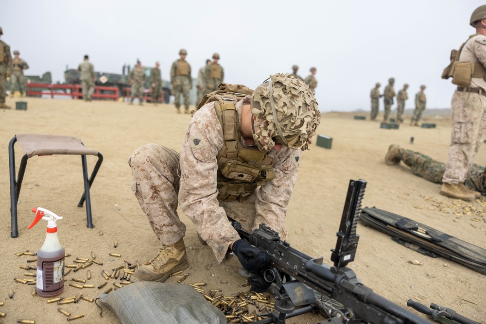 Title: U.S. Marines with 1st CRR Conduct M240B Machine Gun Training