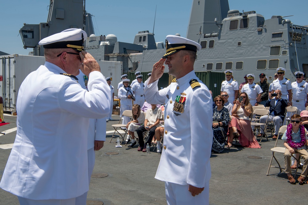 USS Pearl Harbor Changes Command