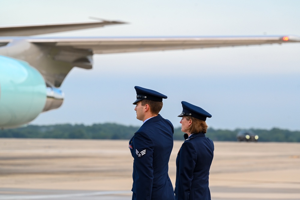 President Trump returns from NATO Summit