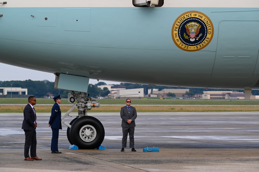 President Trump returns from NATO Summit