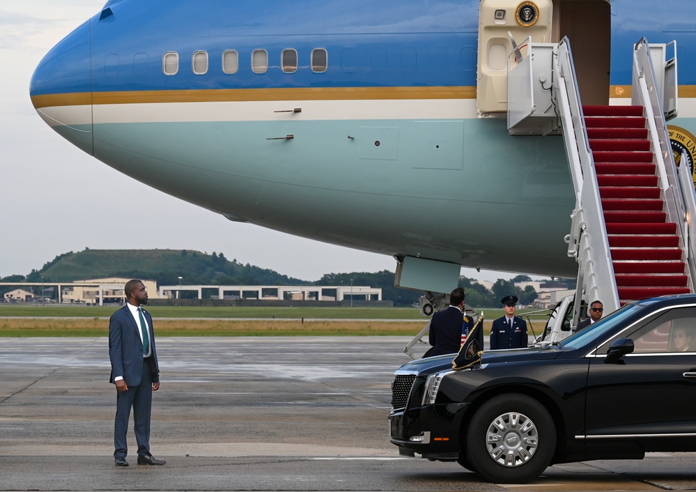 President Trump returns from NATO Summit
