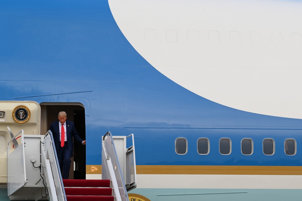 President Trump returns from NATO Summit