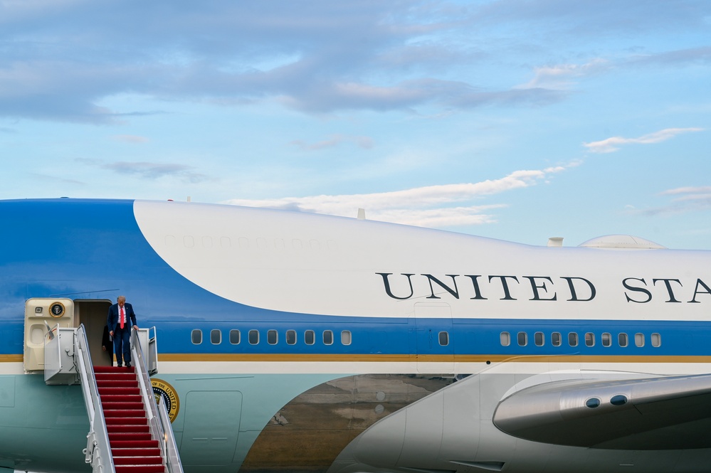 President Trump returns from NATO Summit
