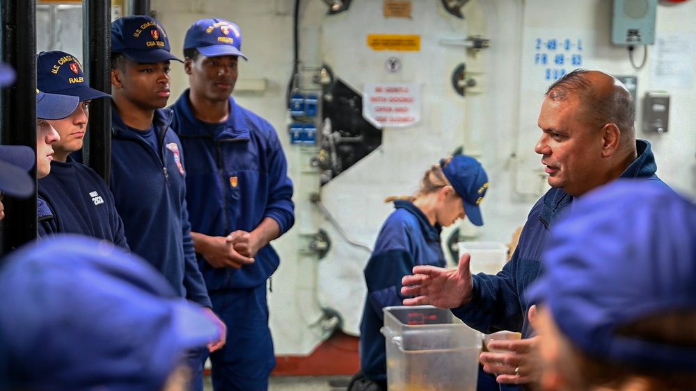 Coast Guard Pacific Area Commander rides aboard Coast Guard Cutter Eagle