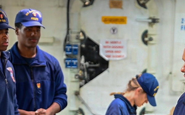 Coast Guard Pacific Area Commander rides aboard Coast Guard Cutter Eagle