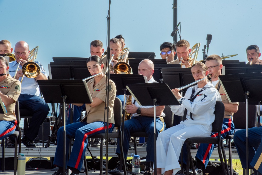 CW3 Alexander Davis conducts O'ahu Joint Forces Band