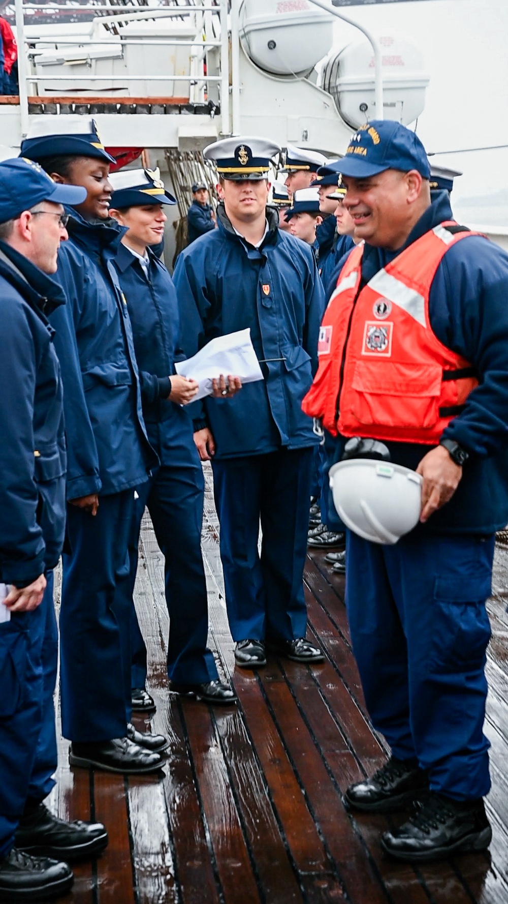 Coast Guard Pacific Area Commander rides aboard Coast Guard Cutter Eagle