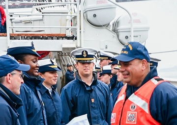 Coast Guard Pacific Area Commander rides aboard Coast Guard Cutter Eagle