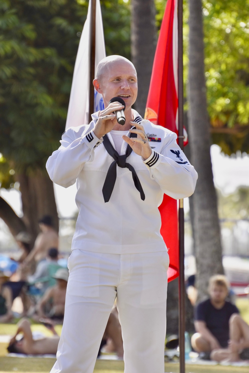 MU2 Brenton Mitchell performs at the 37th annual Joint Forces Concert