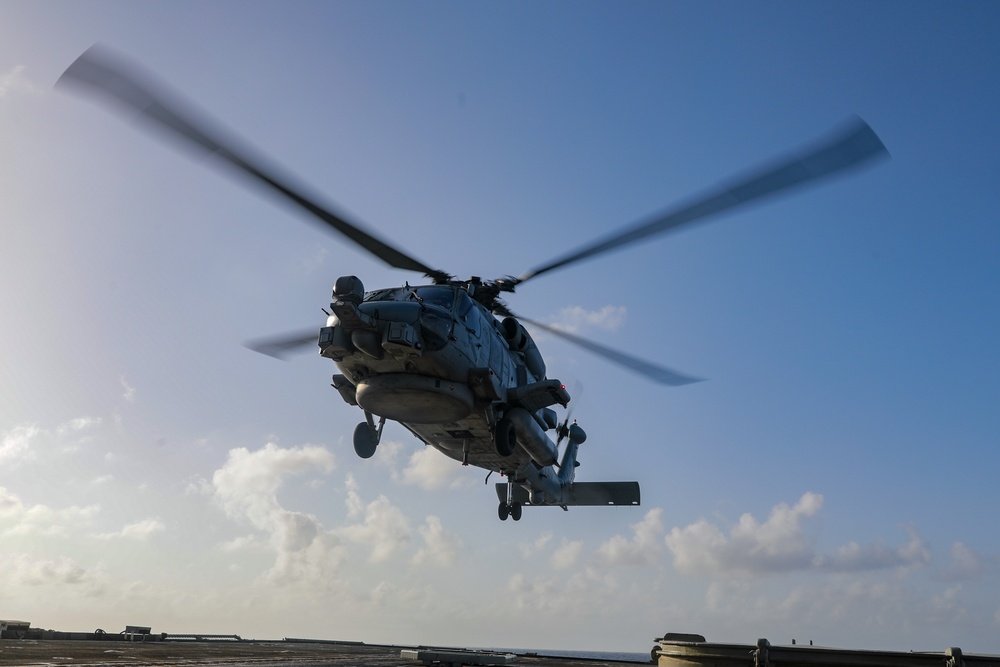 USS Princeton conducts operations in the U.S. Central Command area of responsibility as part of the Carl Vinson Carrier Strike Group