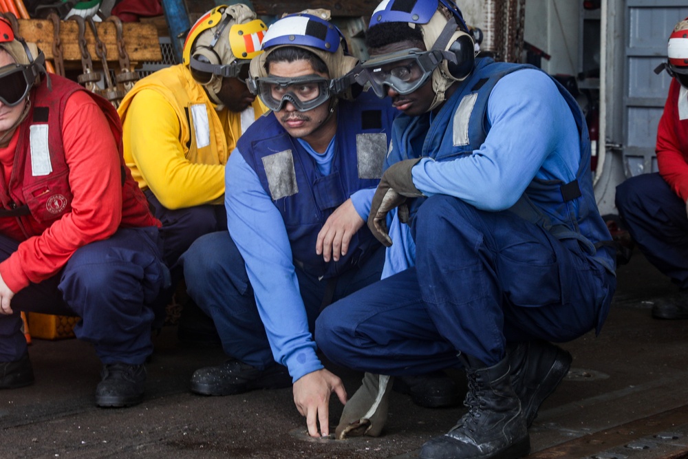 USS Princeton conducts operations in the U.S. Central Command area of responsibility as part of the Carl Vinson Carrier Strike Group