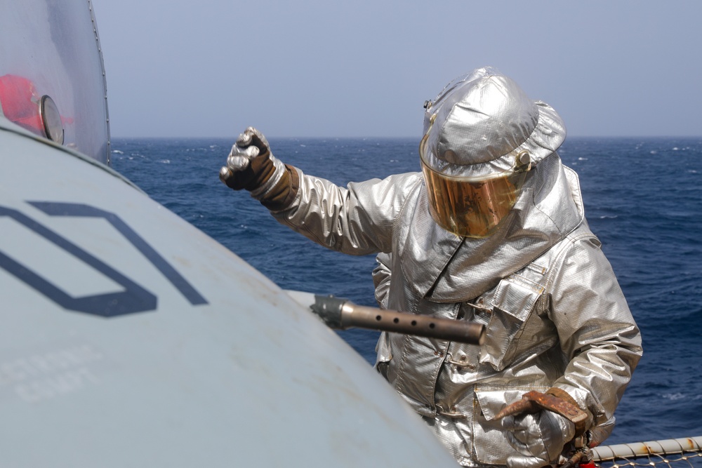 USS Princeton conducts operations in the U.S. Central Command area of responsibility as part of the Carl Vinson Carrier Strike Group