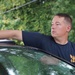 First Class Petty Officer Association (FCPOA) benefit car wash onboard NWS Yorktown