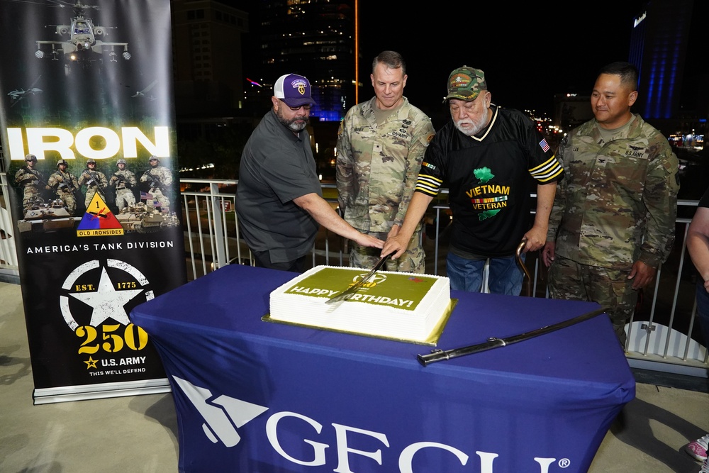 BG Hibner Leads Army's 250th Birthday Ceremony at Ballgame