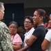 Capt. Betancourt speaks with Media