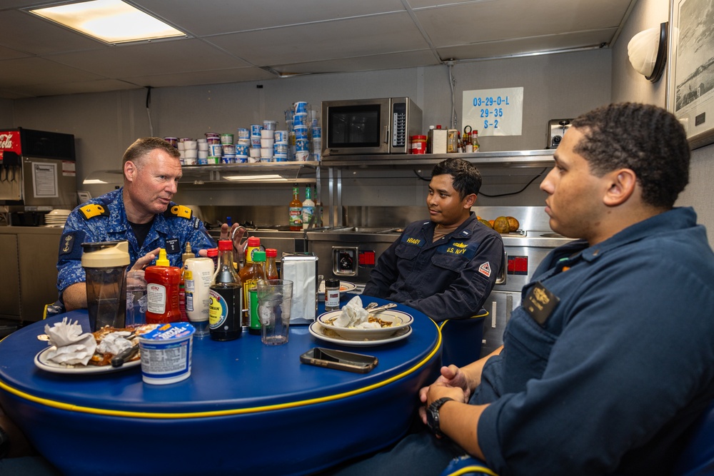 Royal Netherlands Navy Rear Adm. visits USS Oak Hill.
